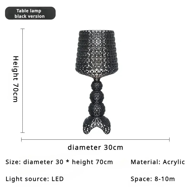 Italian Designer Hollow Goblet Acrylic Floor Lamp