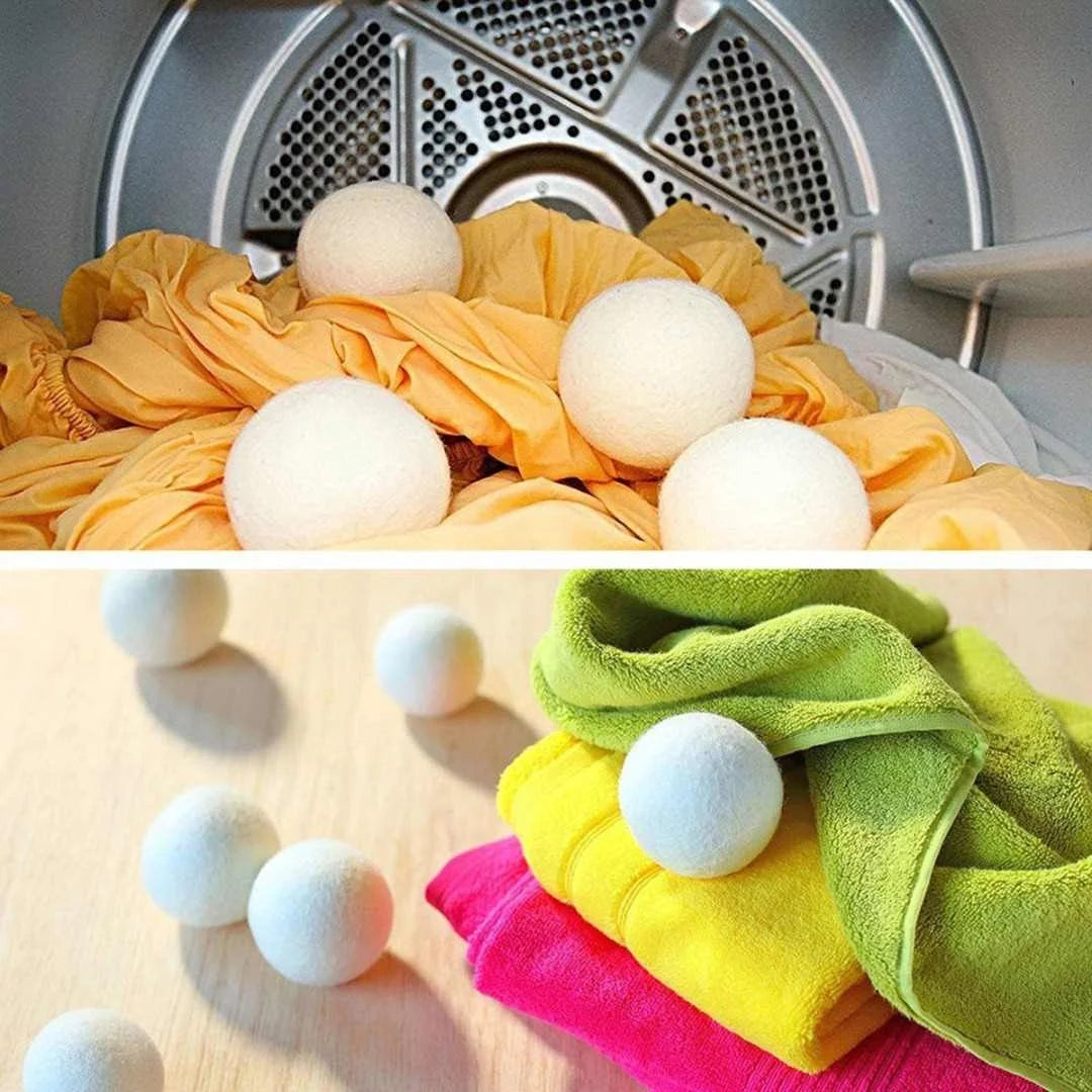 Reusable Wool Dryer Balls – Natural Fabric Softener for Laundry