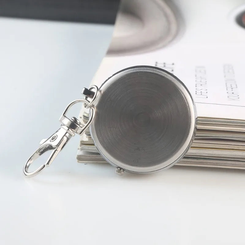 Mini Quartz Pocket Watch with Keyring – Nurse, Student, Gift Watch