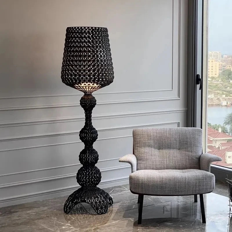 Italian Designer Hollow Goblet Acrylic Floor Lamp
