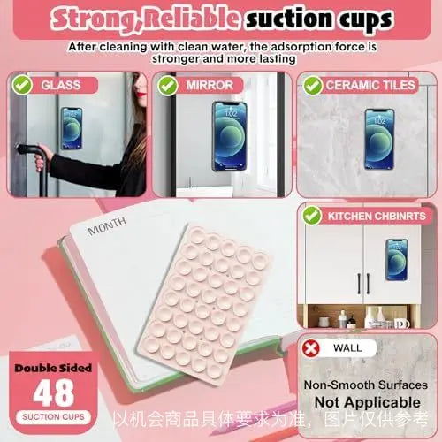 Double-Sided Silicone Suction Phone Case with Detachable Stand