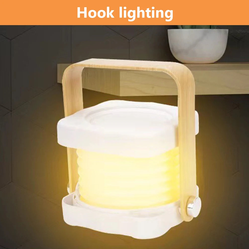 Rechargeable Folding LED Lantern Desk & Bedside Night Light