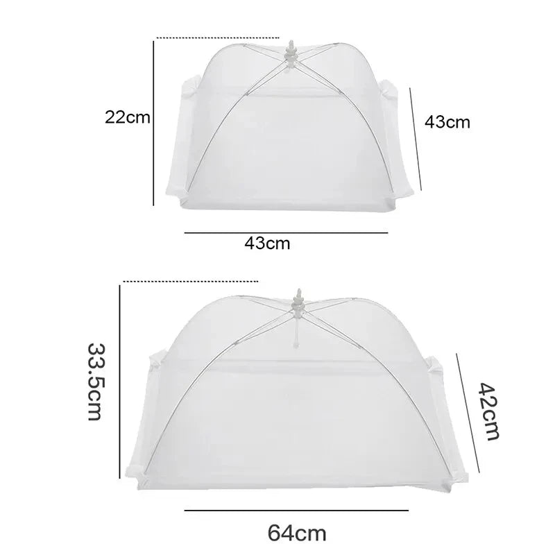 Foldable Mesh Food Cover – Washable Insect-Proof Dish Protector