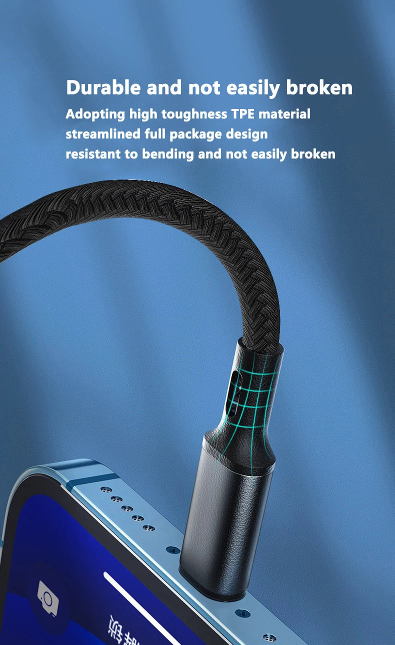 PD 30W USB-C Fast Charging Cable for iPhone – Durable & Quick