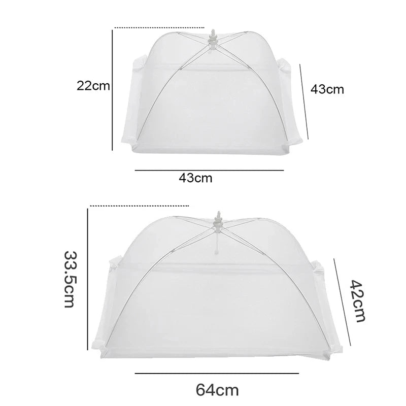 Foldable Mesh Food Cover – Washable Insect-Proof Dish Protector