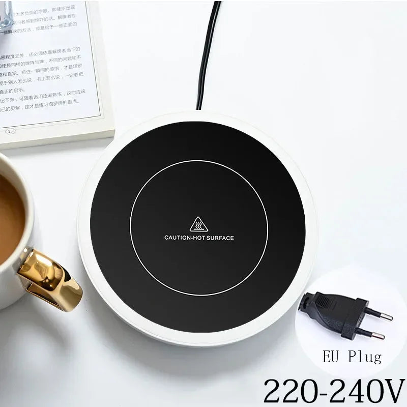 Electric Coffee Mug Warmer – 80°C Heating Plate for Desk Use