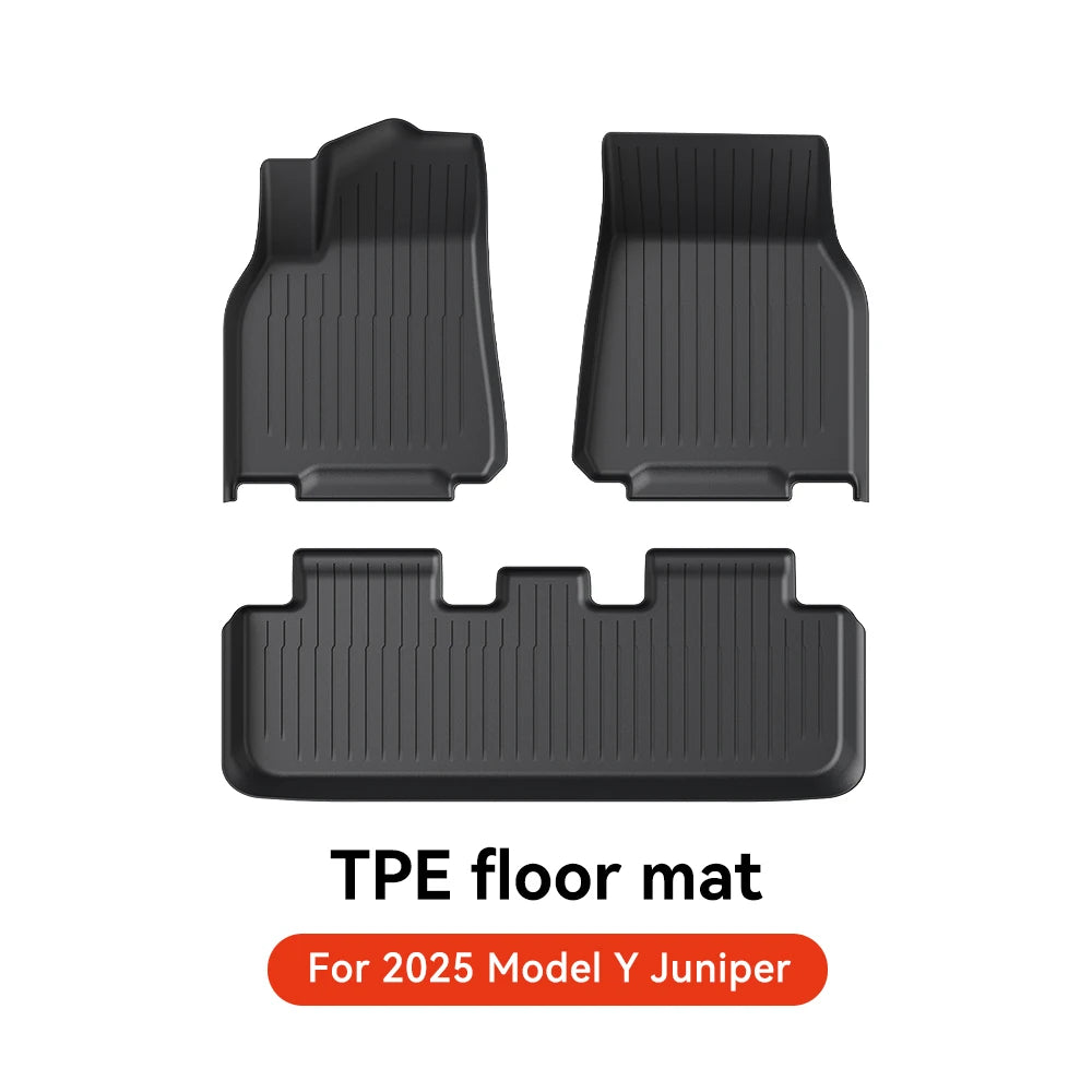 2025 Model Y Floor Mat Set – Waterproof TPE Trunk & Liner Mats