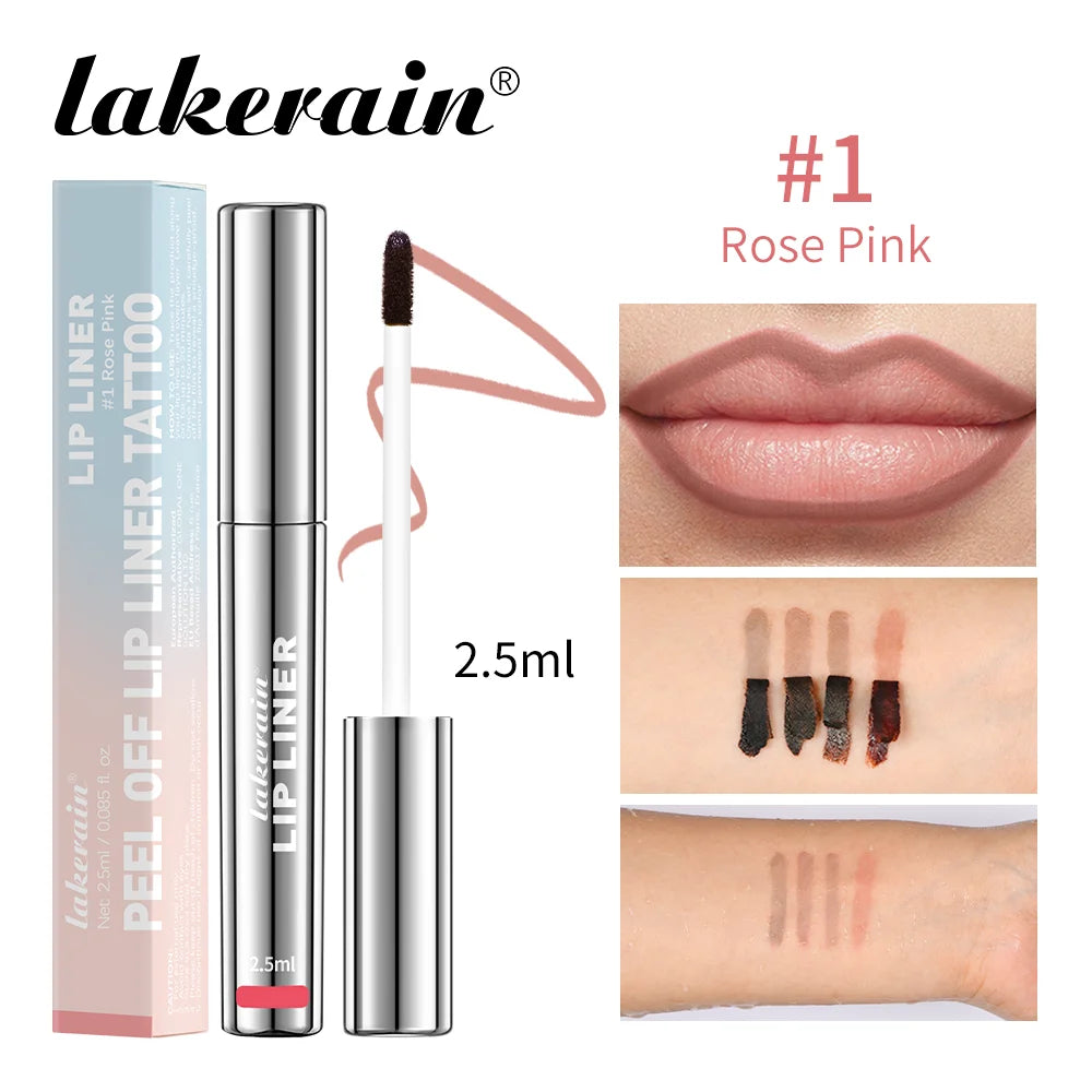 Peel-Off Tattoo Lip Tint – Waterproof Long-Lasting Matte Lip Stain