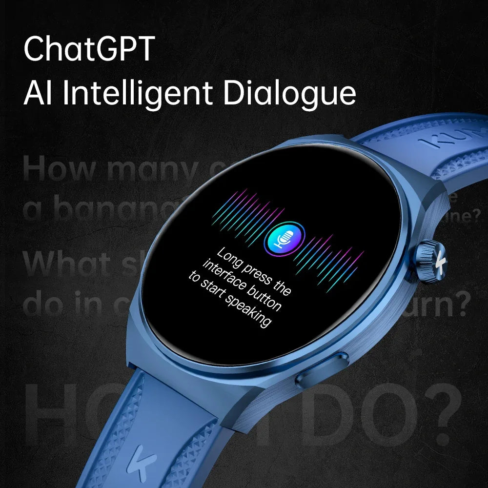 KUMI GW6 Smart Watch with ChatGPT – 1.43" HD Display