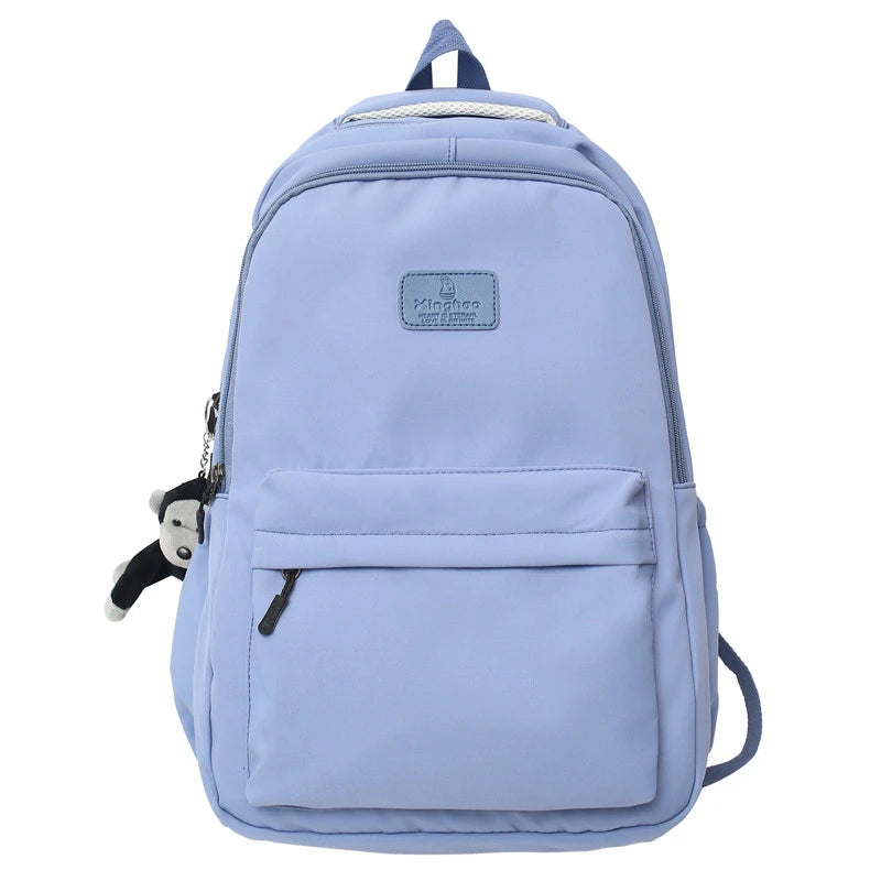 Fashion Waterproof Nylon Backpack – Schoolbag for Teens & Students