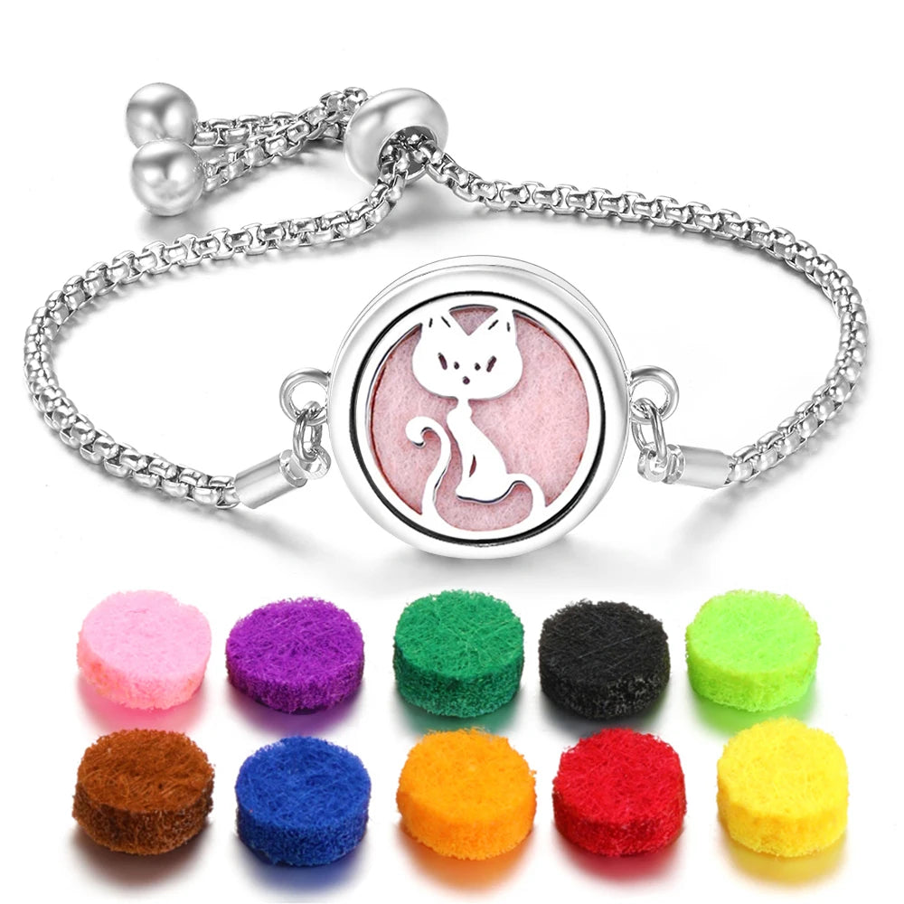 Flower of Life Aromatherapy Diffuser Bracelet for Essential Oils
