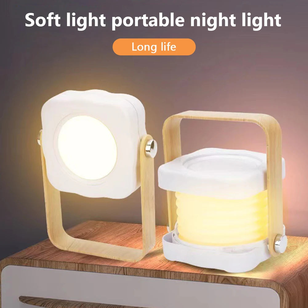 Rechargeable Folding LED Lantern Desk & Bedside Night Light