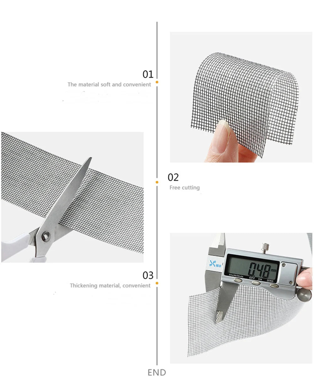 Waterproof Screen Repair Tape – Self-Adhesive Insect Mesh Patch