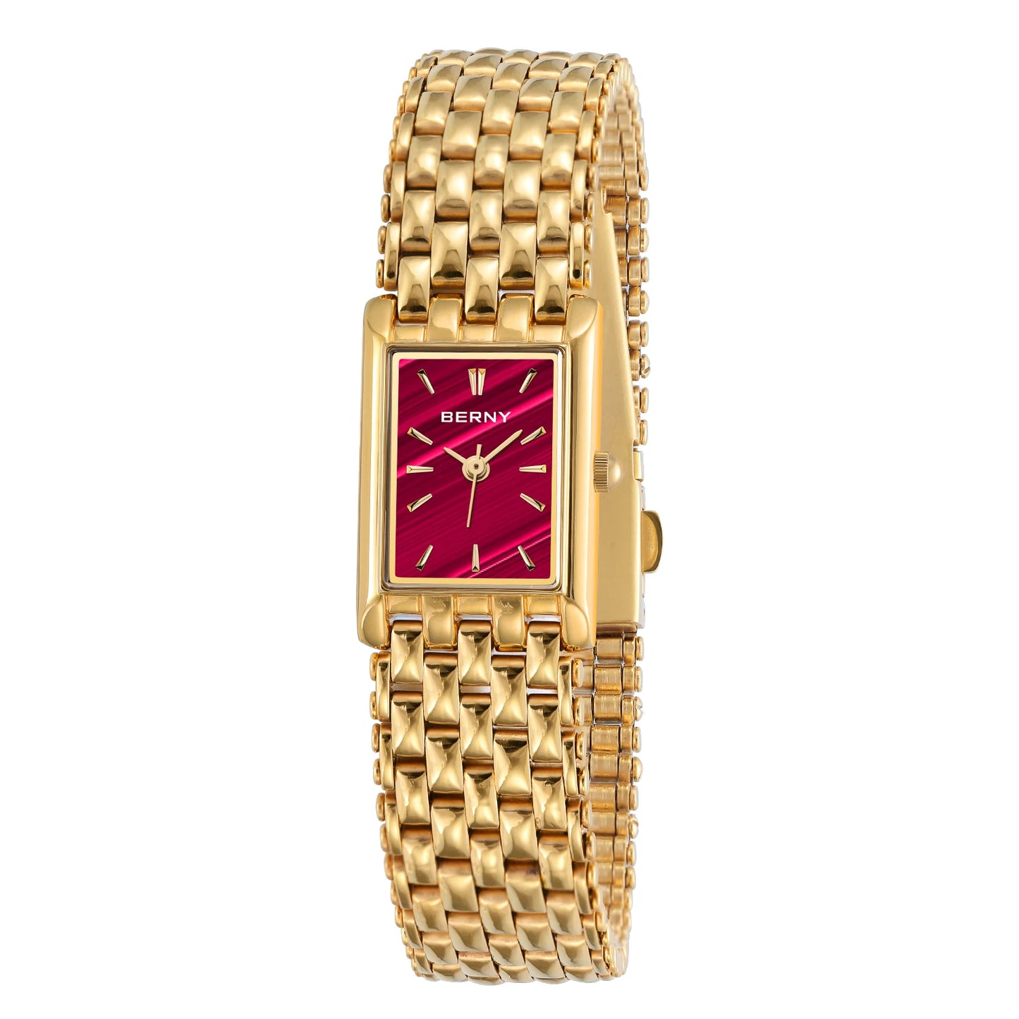 Gold Square Women’s Quartz Wristwatch | Luxury Fashion Watch