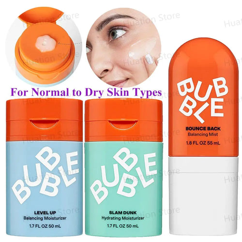 Bubble Moisturizing Face Cream & Toner - Vitamin E + Aloe Vera Gel