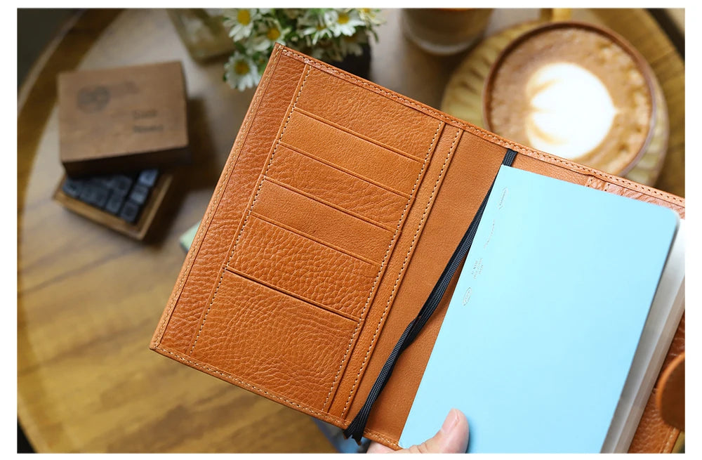 A6 Plus Leather Notebook Cover – Full Grain Vegetable Tanned