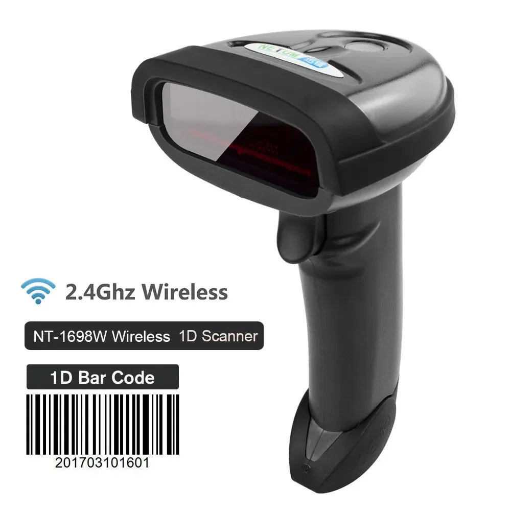 Wireless Handheld Barcode Scanner & Bluetooth 1D/2D QR Reader