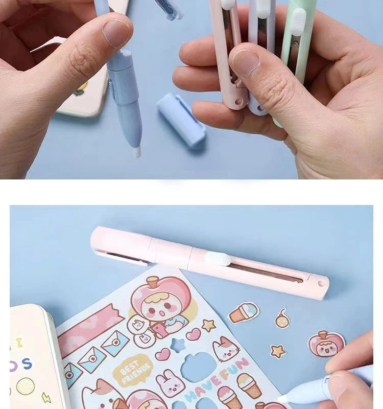 Mini 2-in-1 Portable Scissors & Paper Cutter Knife for Crafting