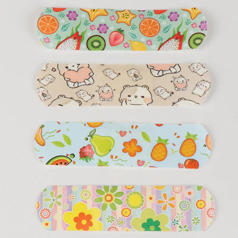 100pcs Waterproof Cartoon Band Aids – Kids Adhesive Wound Strips