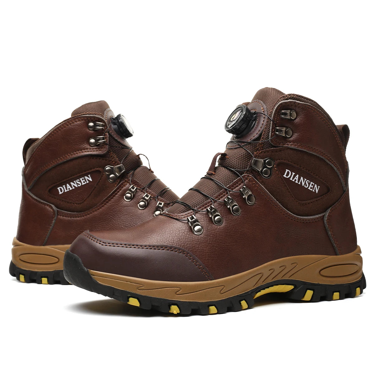 Rotating Button Safety Shoes for Men