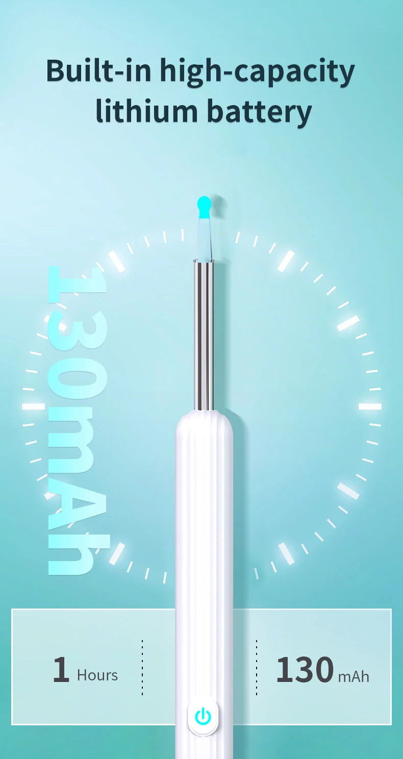 Smart Visual Ear Cleaner with Camera & LED Light for Ear Wax Removal
