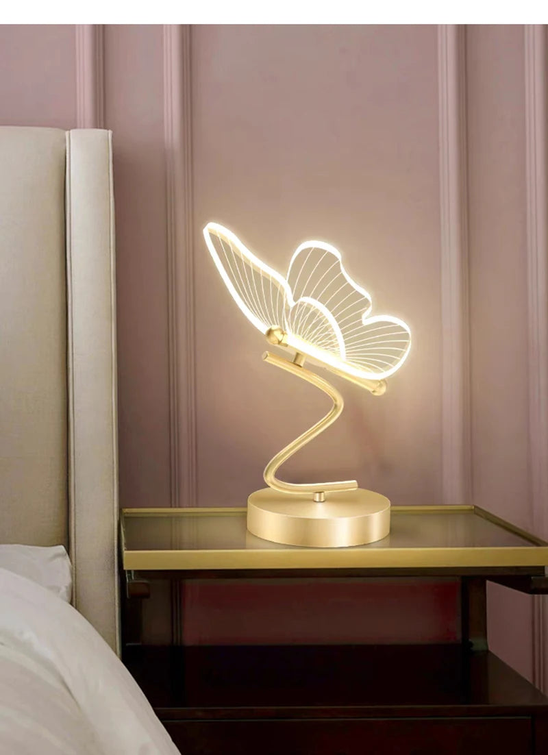 Cartmela Nordic LED Desk Lamp – Butterfly