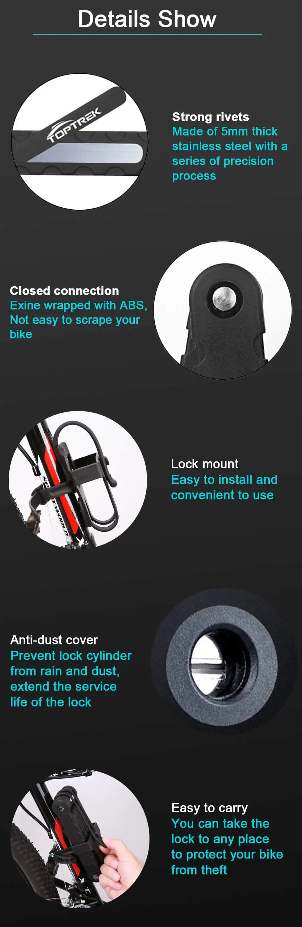 Foldable Bicycle Lock – High Security Anti-Theft Bike Accessory