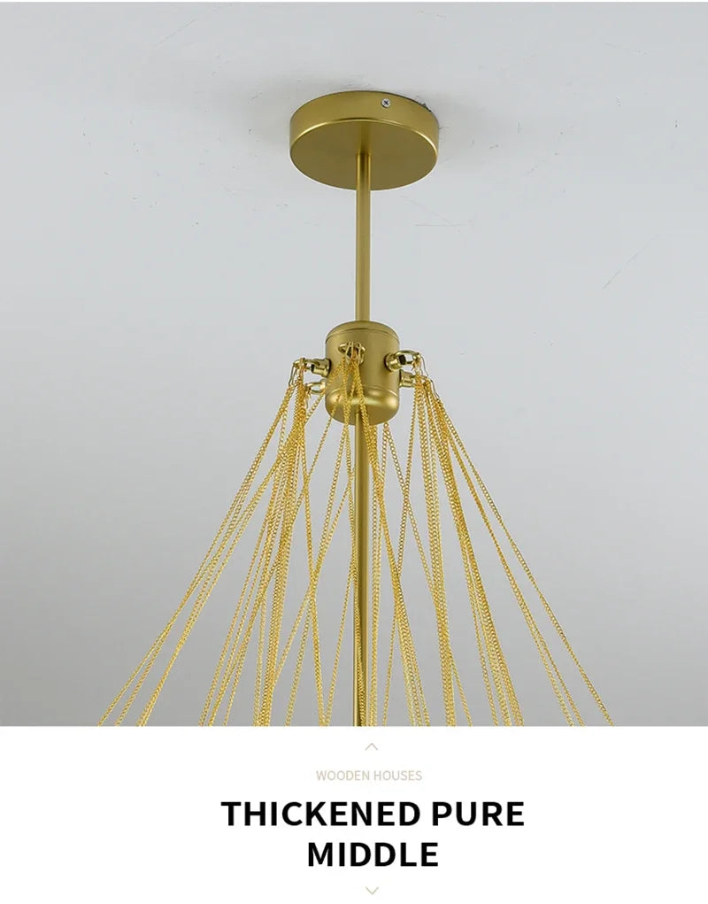 37-Glass Bubble Chandelier – Frosted Milky White Colorful Pendant
