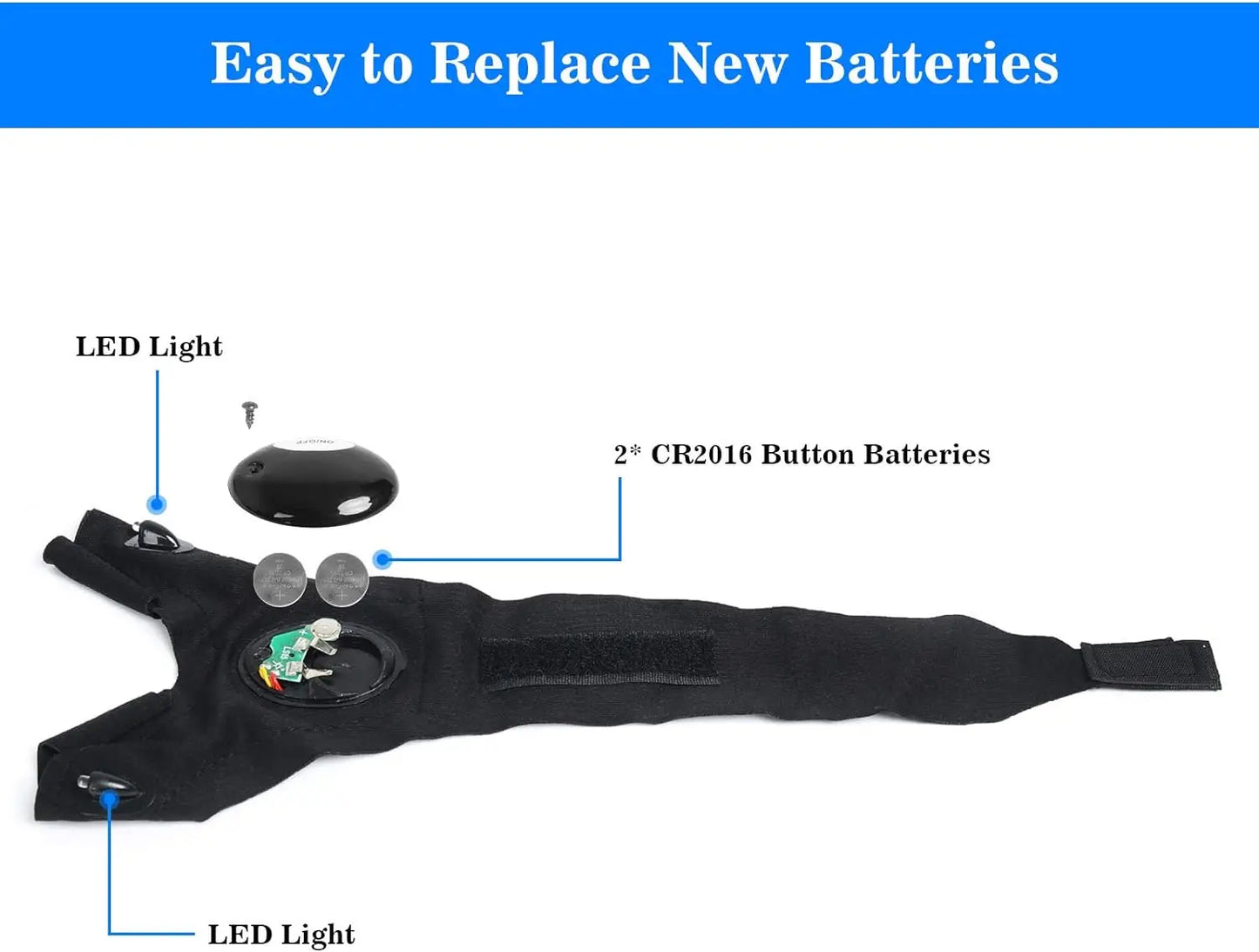 LED Half Finger Gloves – Waterproof Fingerless Gloves for Outdoor Activities