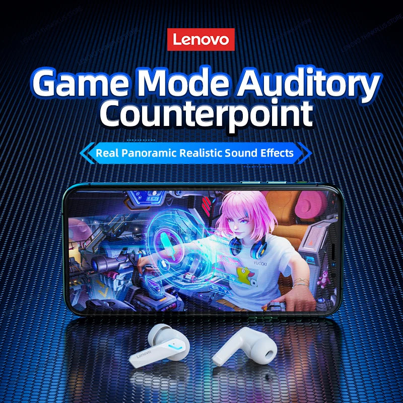 Lenovo GM2 Pro Wireless Earbuds Bluetooth 5.3 Gaming Headset
