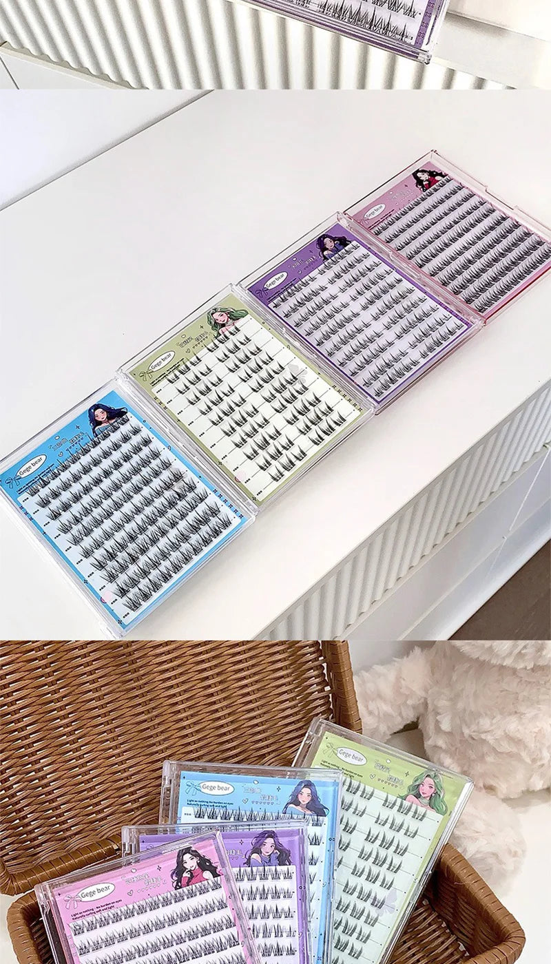 Cartmela No-Glue False Eyelashes - Easy, Natural Look with Sunflower Design