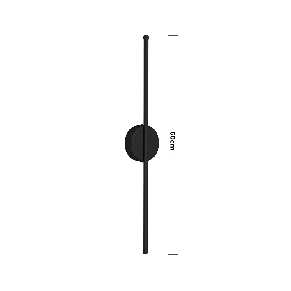 60cm Minimalist Linear LED Wall Sconce – White Light Fixture