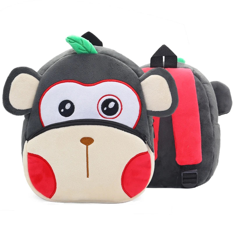 Cartmela Cute Animals Cartoon Plush Backpack - Kids Schoolbag