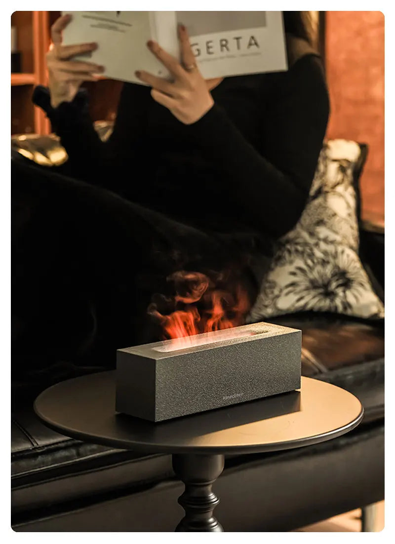 Flame LED Aroma Diffuser – Ultrasonic Cool Mist Humidifier