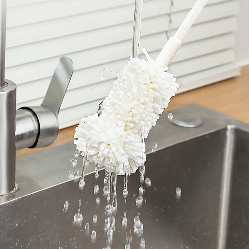 Long Handle Sponge Cup Brush – Bottle & Glass Cleaner Tool