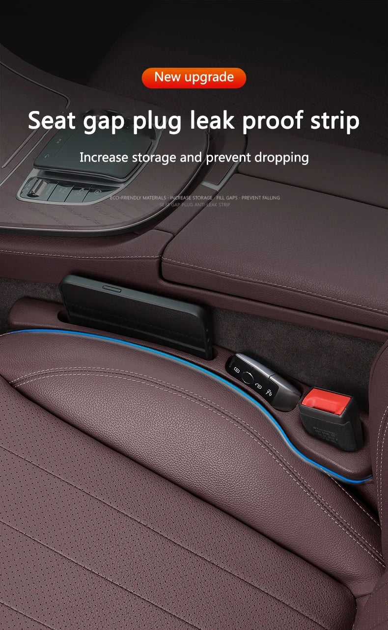Car Seat Gap Filler Organizer – Waterproof Storage Plug with 2 Grooves