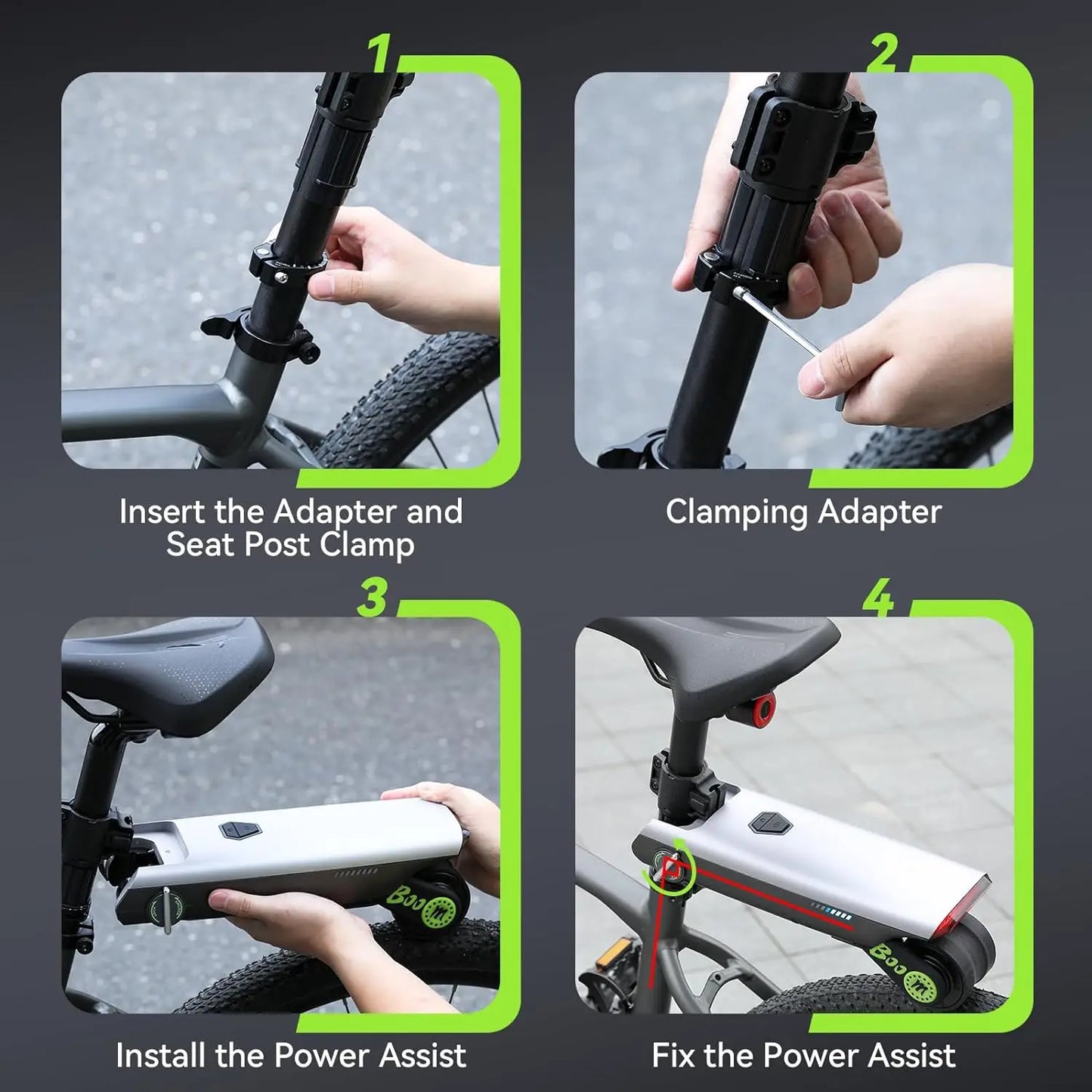 Cartmela 18V 200W Portable Electric Bicycle Booster
