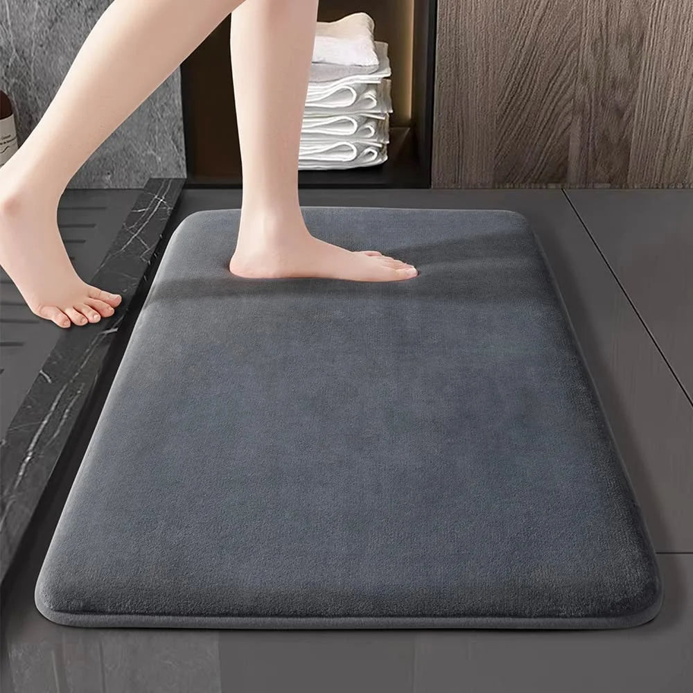 Super Absorbent Anti-Slip Bath Mat | Coral Velvet Bathroom Rug