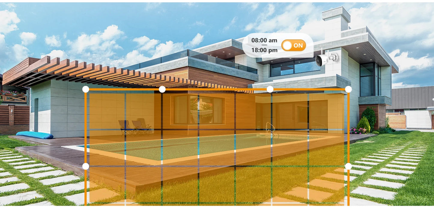 4MP Outdoor WiFi Bullet Camera – Weatherproof & AI Detection