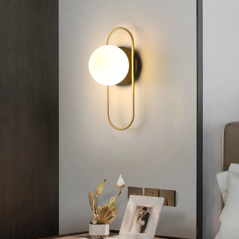 Interior LED Wall Lamp with G9 Bulb – Black & Gold Wall Sconce