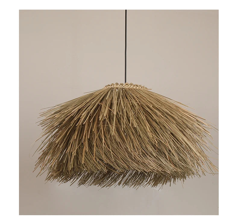 Retro Hand-Woven Rattan LED Chandeliers – Pendant Lights 40–80cm