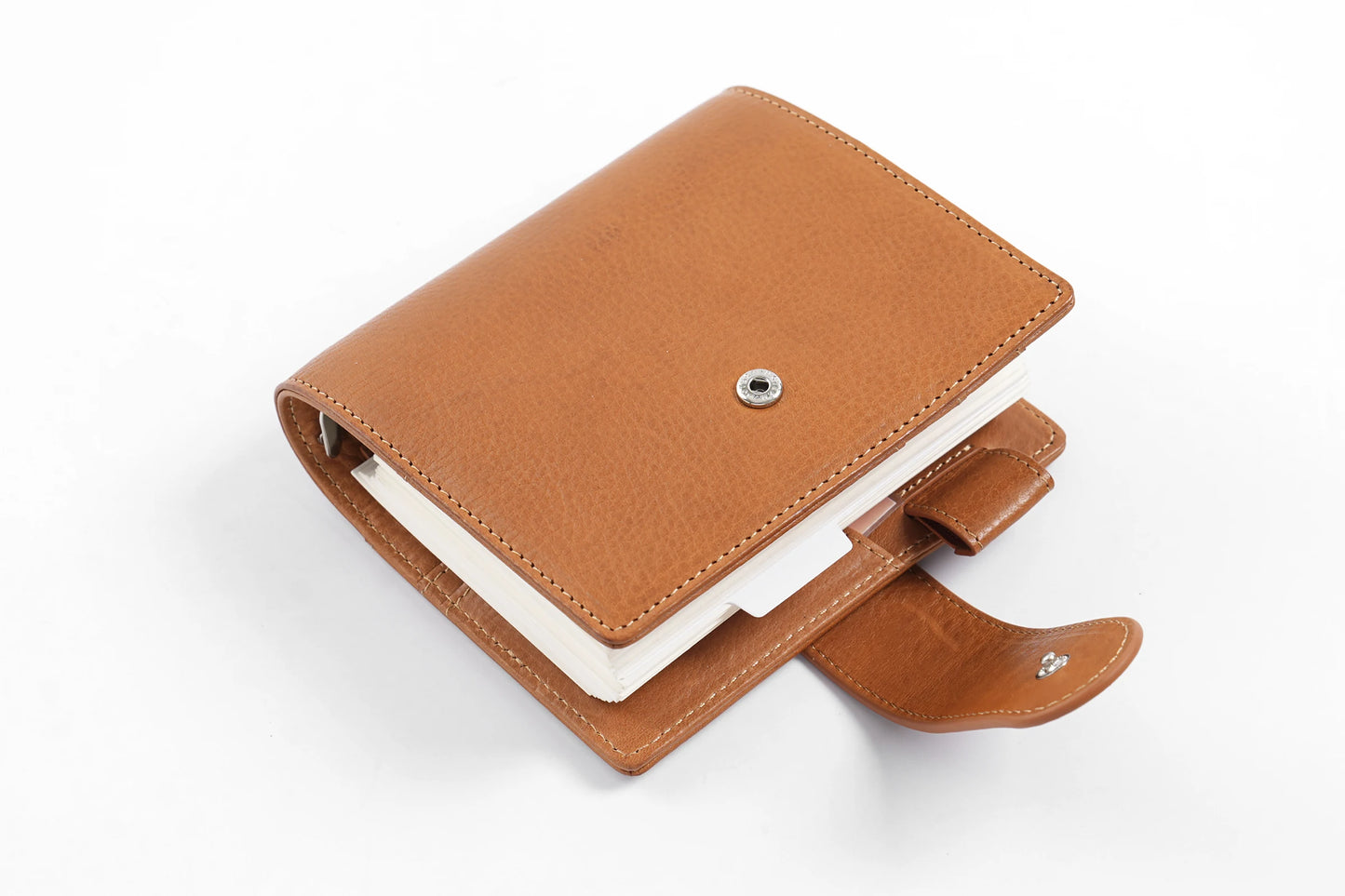Pocket/A7 Ring Planner – 25mm Vegetable Tanned Leather Organizer