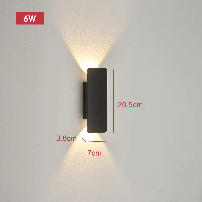 Modern LED Outdoor Wall Lamp – Waterproof IP65 Up Down Light