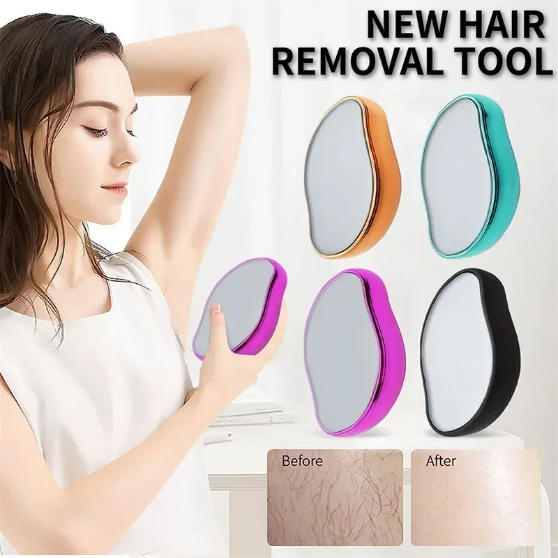 Crystal Hair Removal Eraser – Painless, Reusable & Easy to Clean