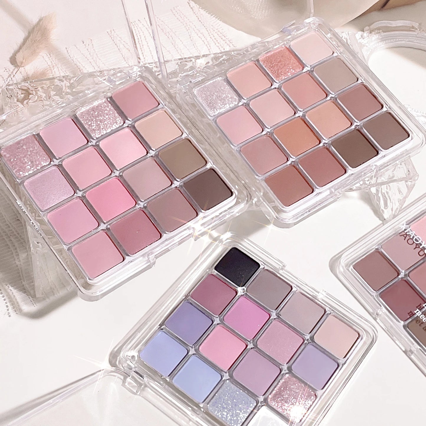 16-Color Sunset Magic Eyeshadow Palette – Matte & Pearl Earth Tones