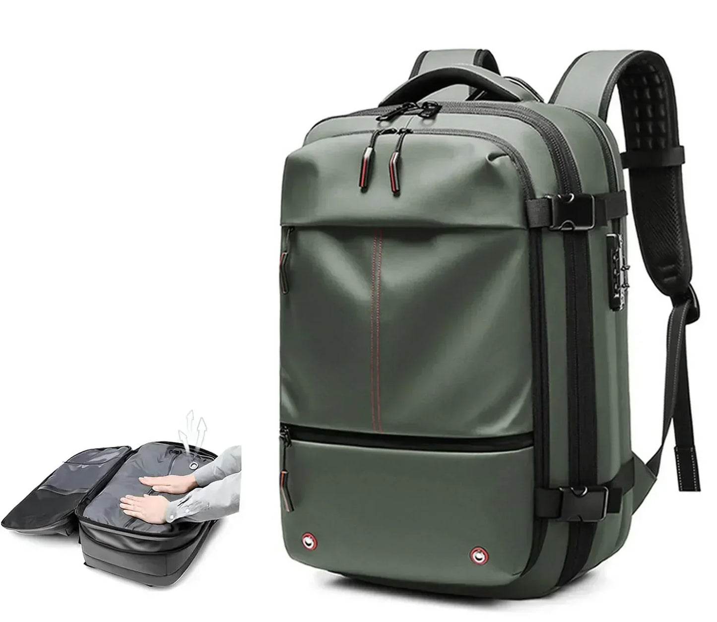 Cartmela 60L Vacuum Compression Backpack with Pump