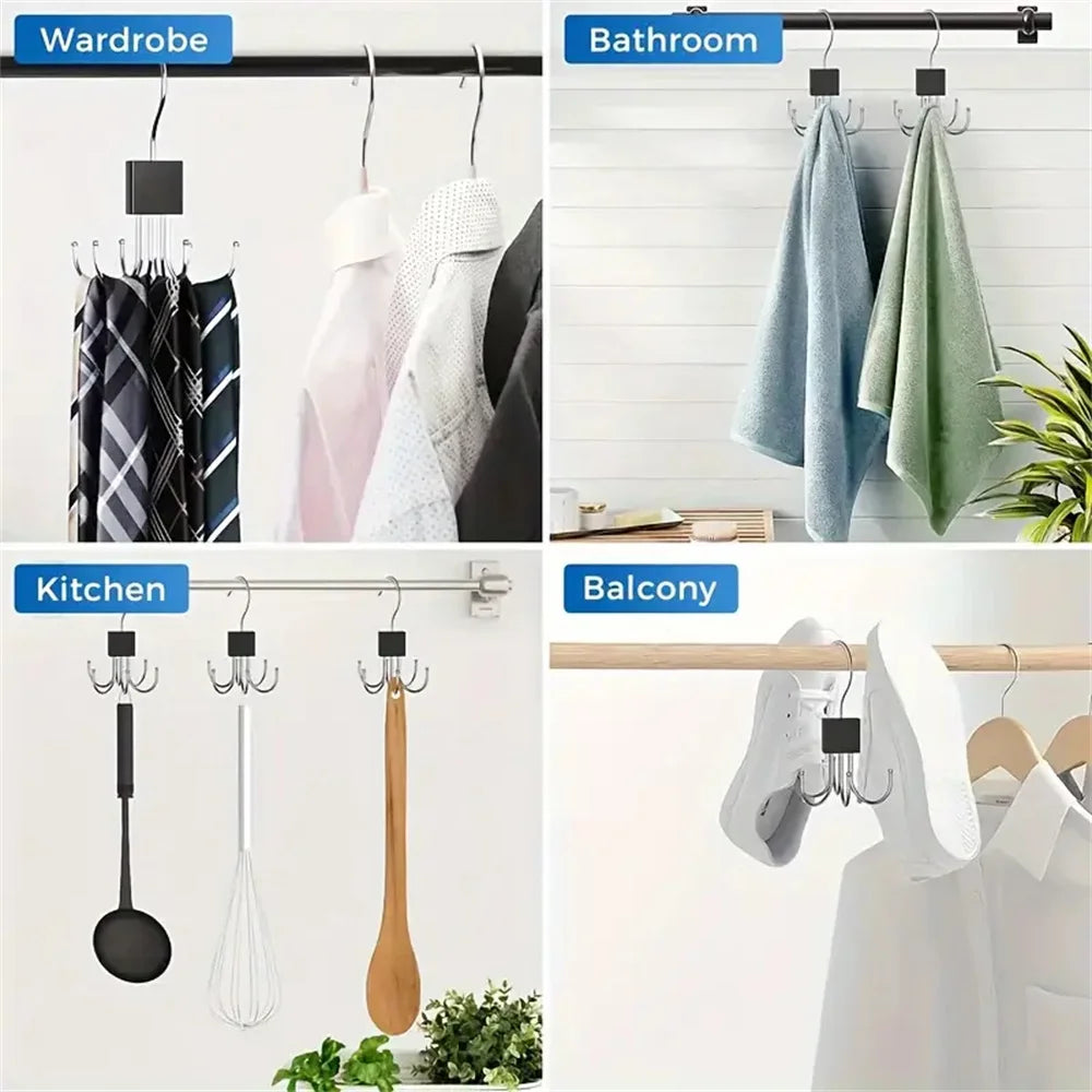 360° Rotating Storage Hanger Hook for Bras, Scarves, Ties & Accessories