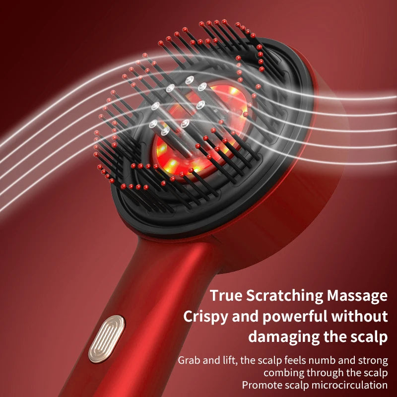 Electric Hair Regrowth Brush – Infrared Scalp Massager Comb