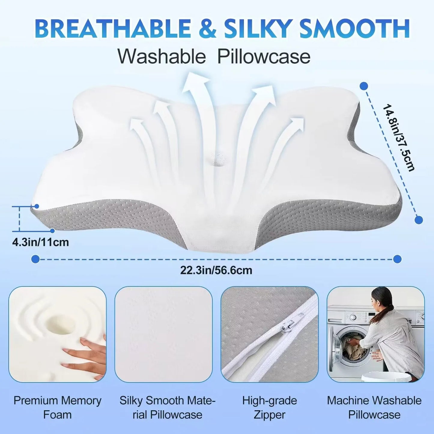 Pulatree Orthopedic Neck Pillow | Ergonomic Memory Foam Cervical