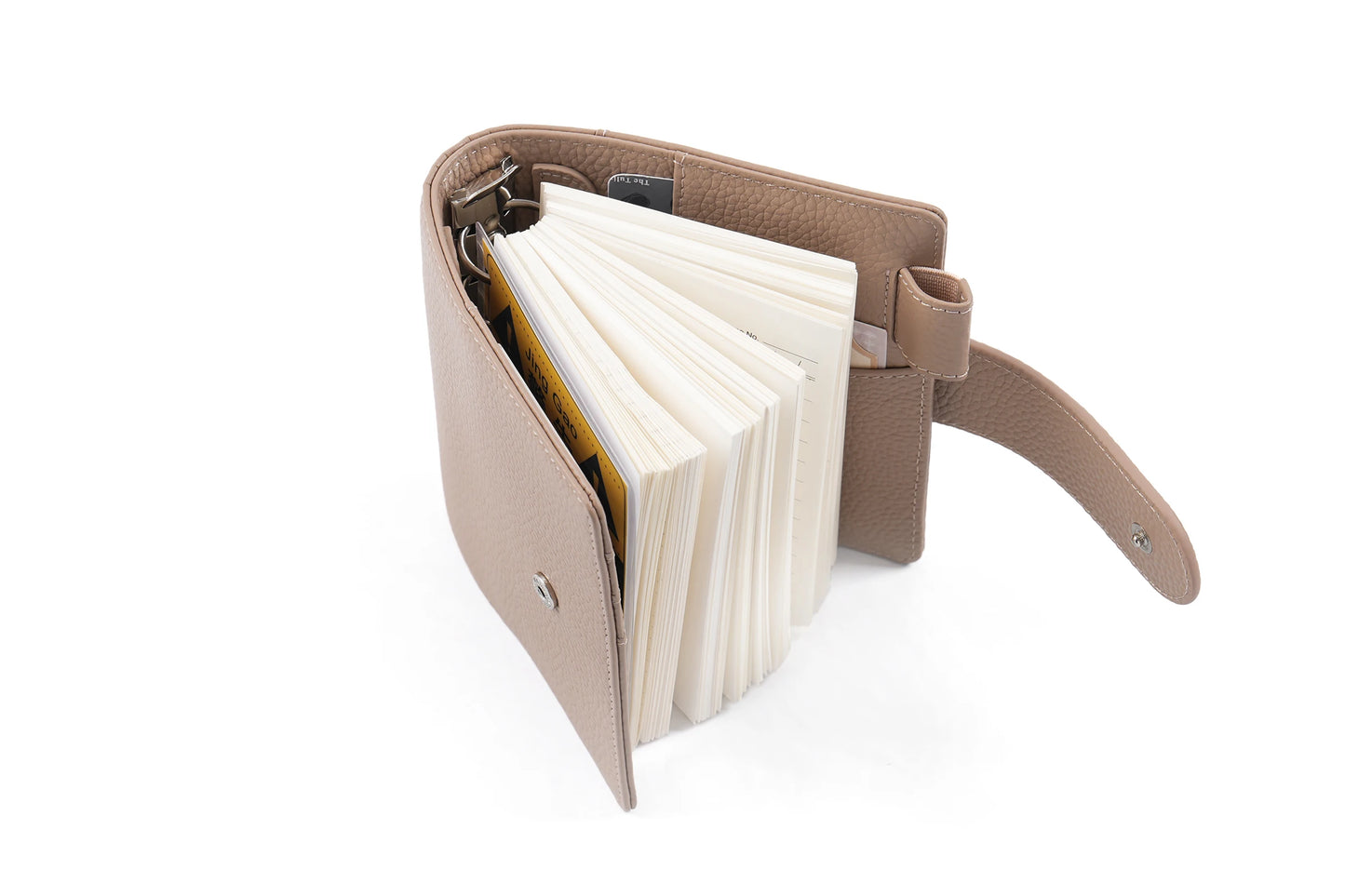 Elite Pocket A7 Rings Planner Cover – Pebbled Grain Leather, 25mm Rings